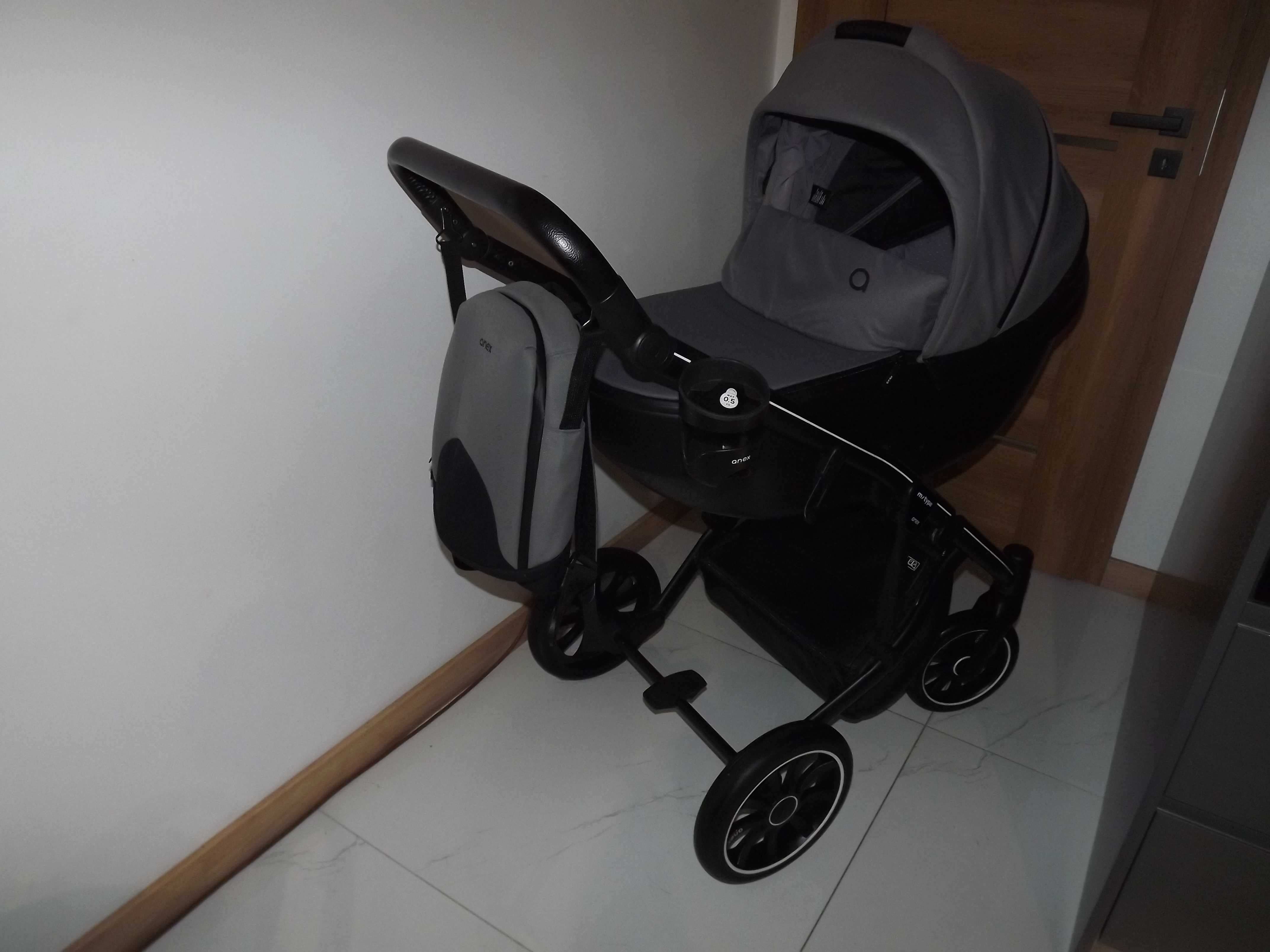 Anex M Type Szary 3w1+Baza Cybex lub Maxi cosi /Inne kolory I ZESTAWY