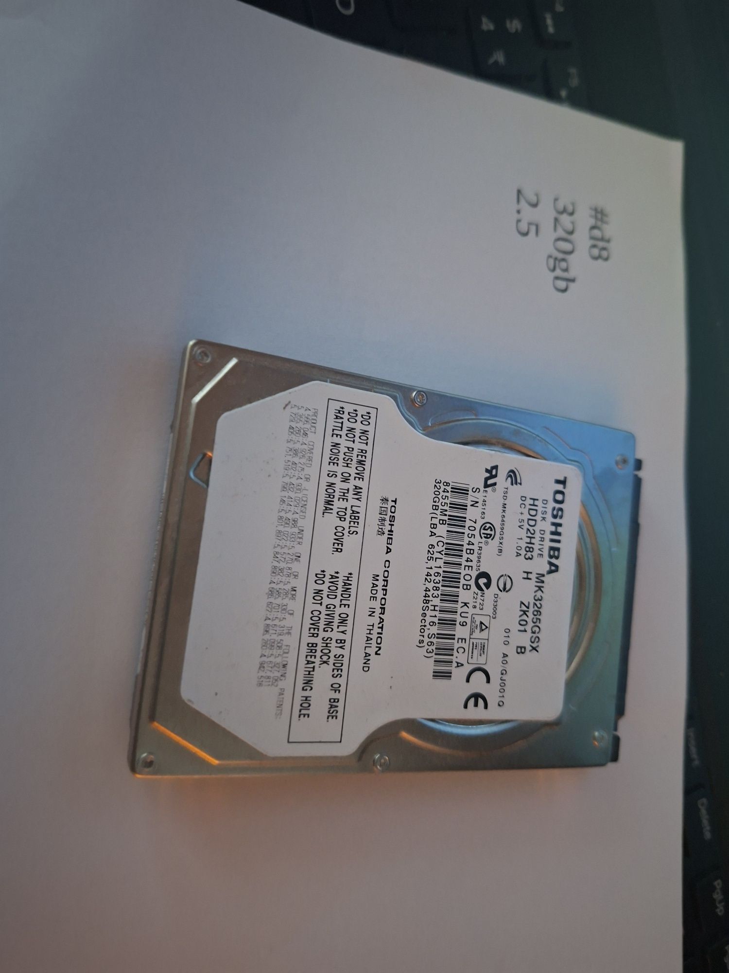Dysk twardy 320gb 2.5 sprawny #d8
