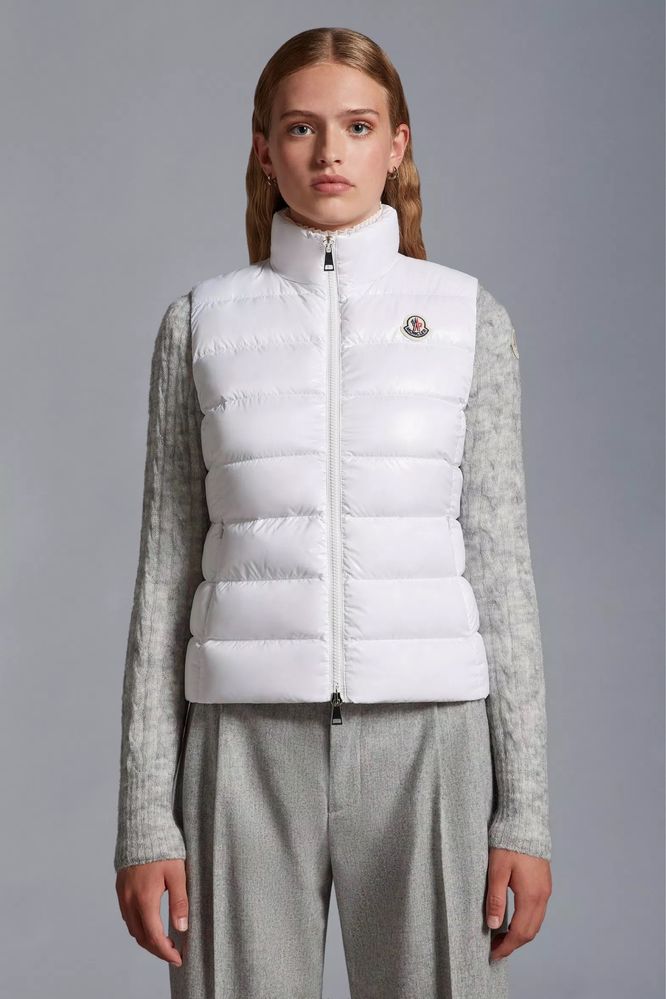 Moncler Ghany жилетки женские белые и черные XS,S,M