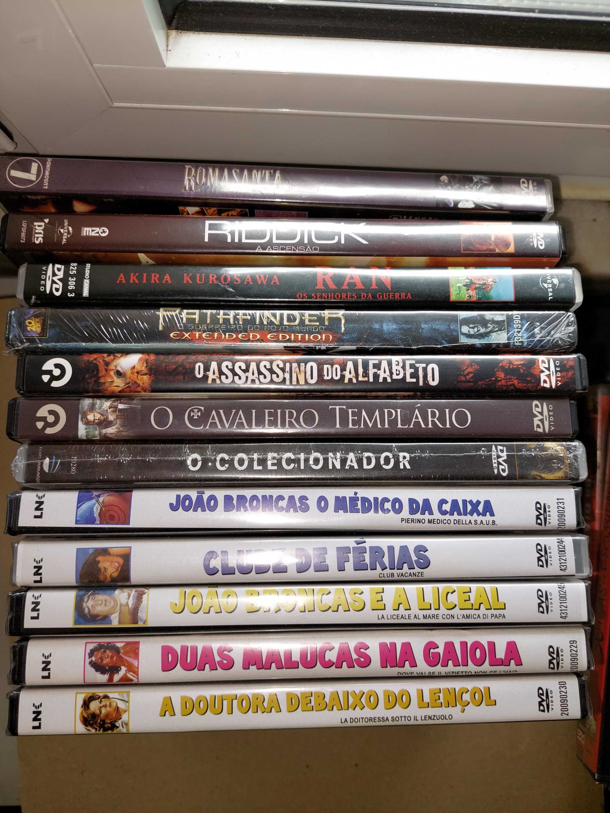 Dvds  5 euros promoção terror,  aventuras- como novos