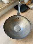Wok de Buyer ze stali węglowej plus patelnia grillowa Gerlach Tefal