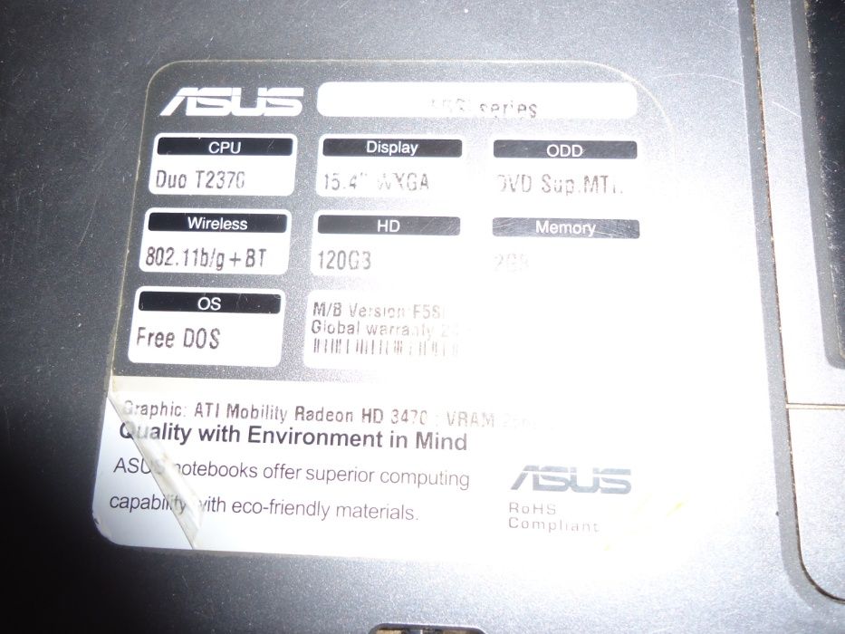 Ноутбук ASUS F5SL