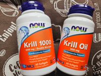 Krill 500 1000 масло криля омега-3 Now Foods California gold omega