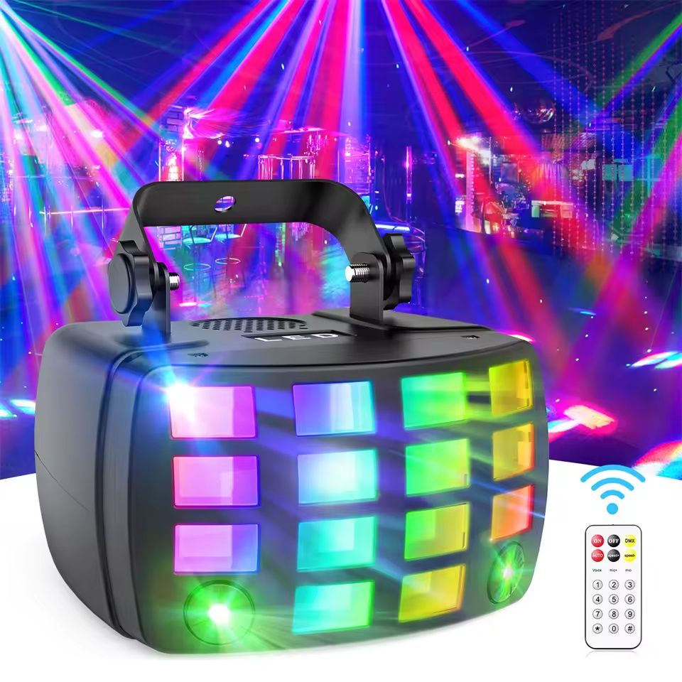 DayFlicker-Mini Butterfly Laser Light com controle remoto, Controle DM