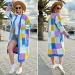 KARDIGAN damski patchwork nowość Sploty