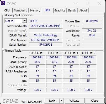 Pamięć RAM 2x8GB 2400MHz 16GB