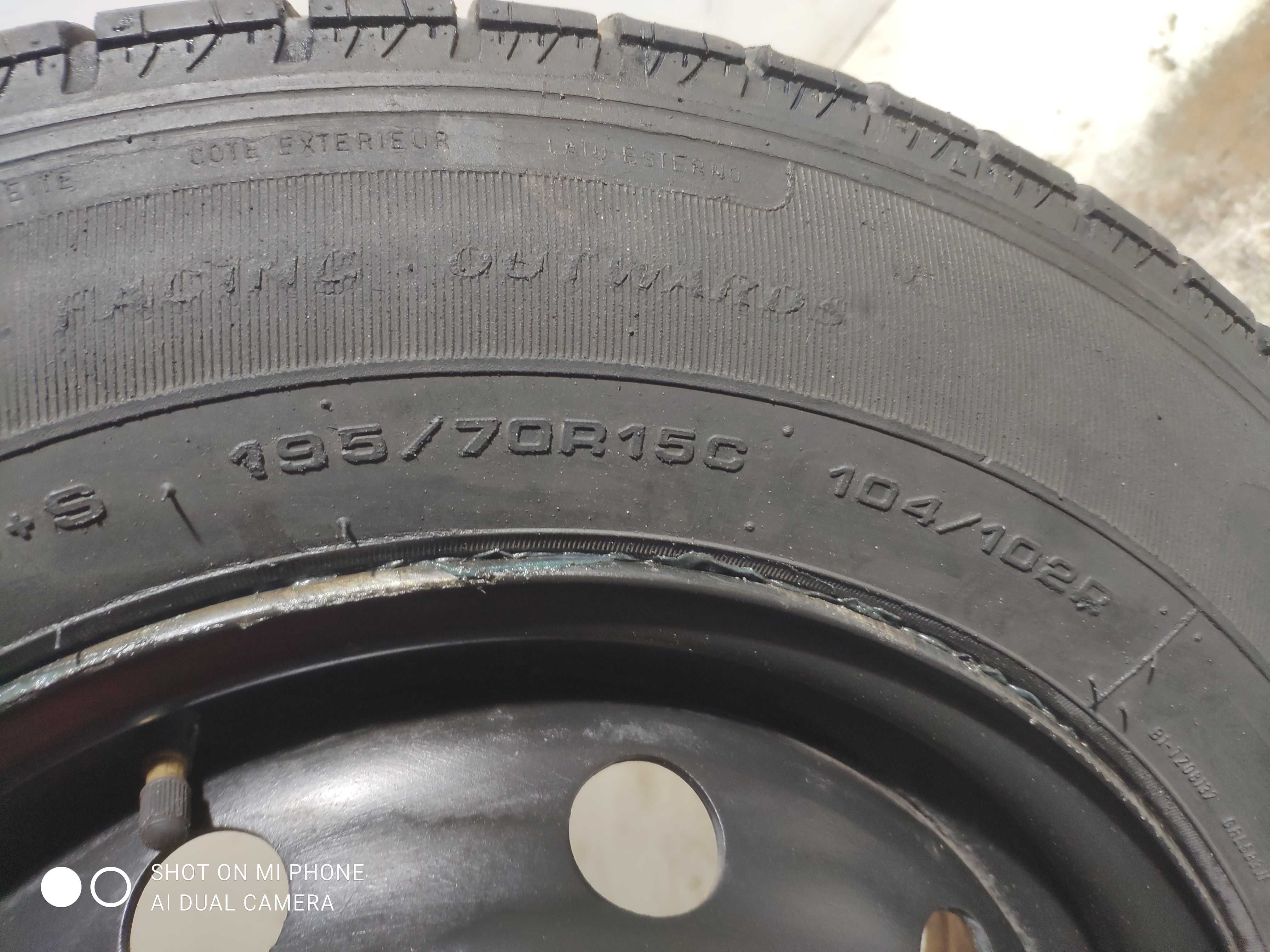 Koło opona felga 195/70R15C zapasowe DUCATO 15 cali bus GOODYEAR