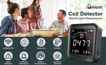 Датчик температури якості вологи повітря co2 detector tuya qingping