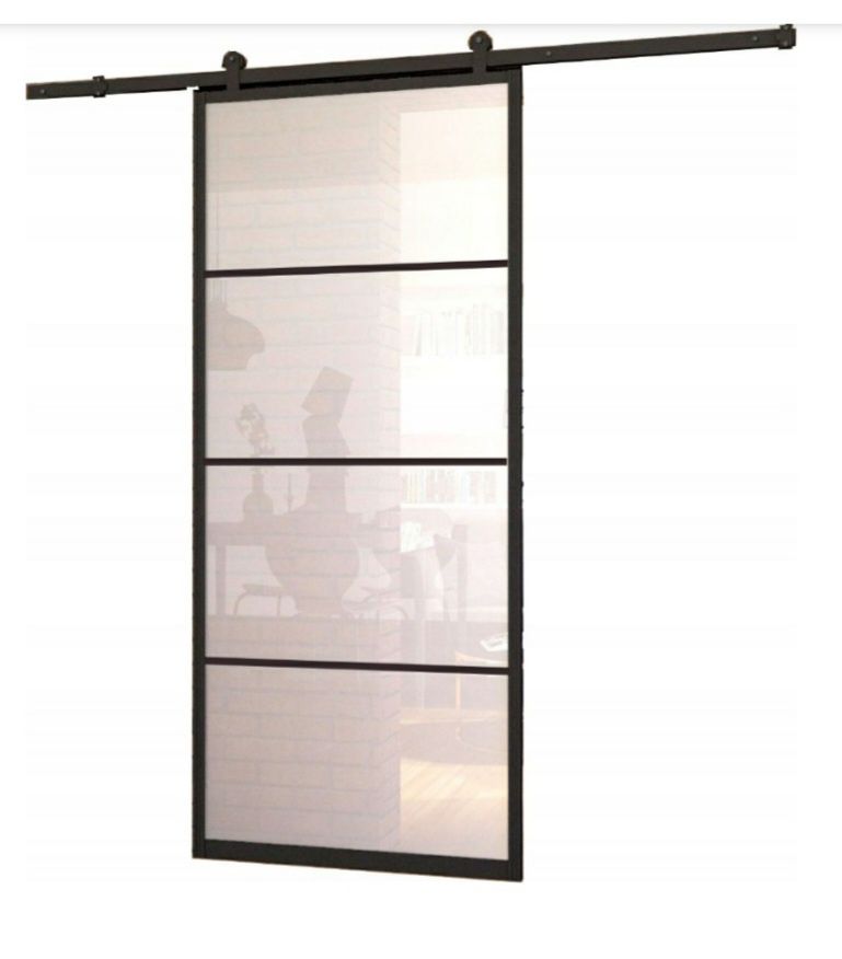 Drzwi przesuwne loft satyna 100cm