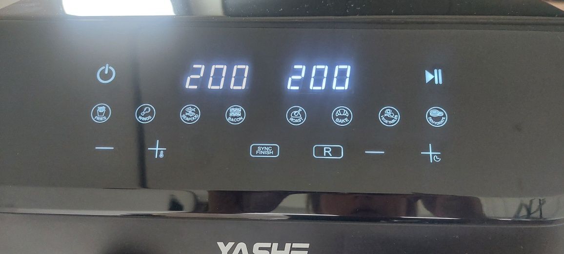 Podwójna frytkownica beztłuszczowa 9L, cyfrowa