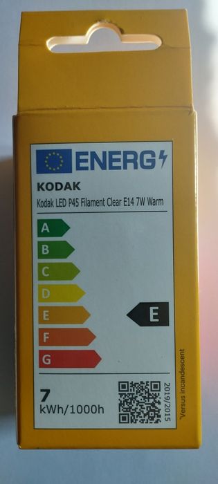 Kodak LED E14 zamiennik 60W Tradycyjnej Żarówki