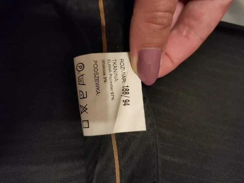 Garnitur RECMAN marynarka 188/100 + kamizelka + spodnie 188/94 - L/XL
