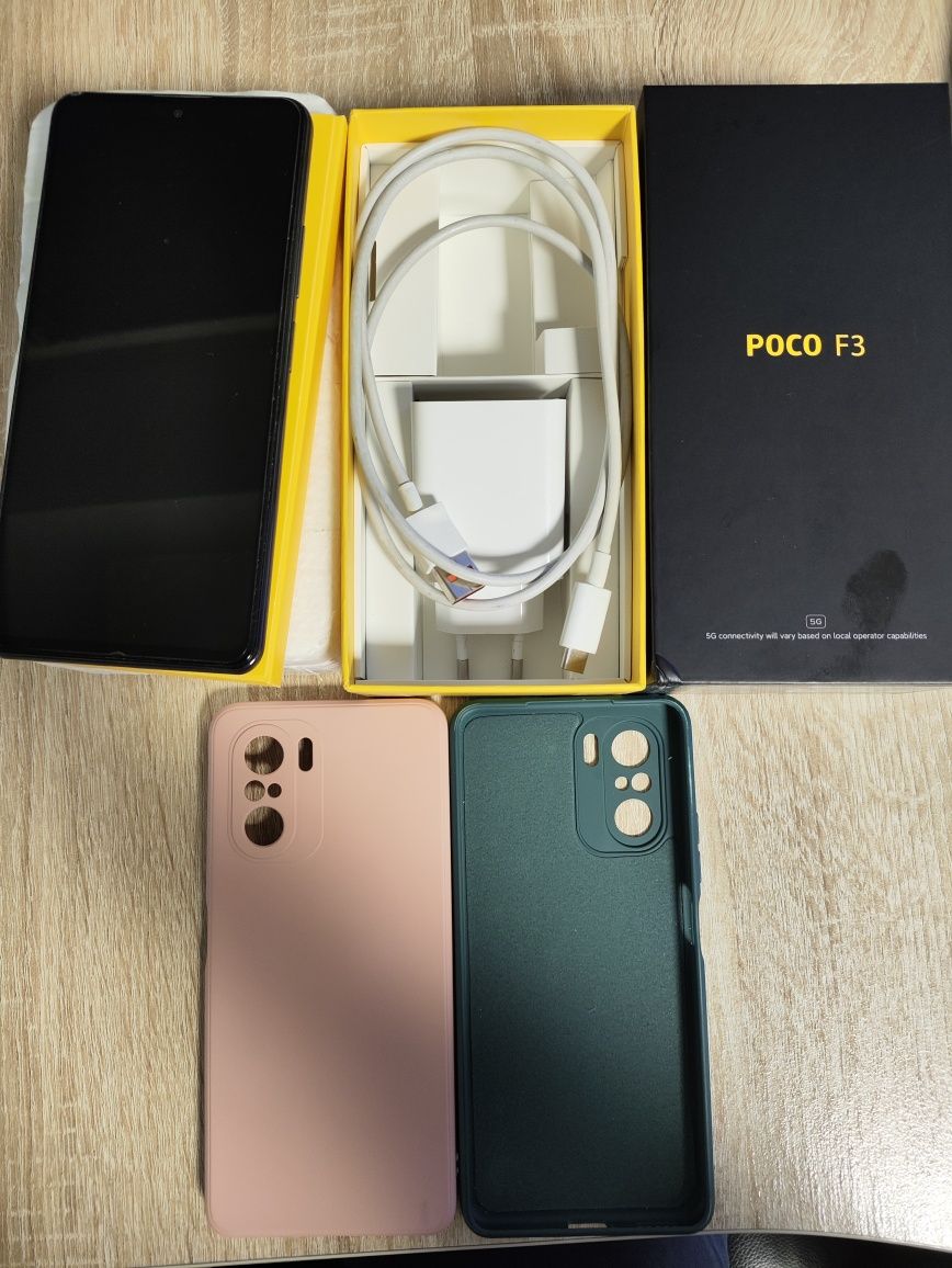 Xiaomi POCO F3 6/128GB Night Black + dodatki