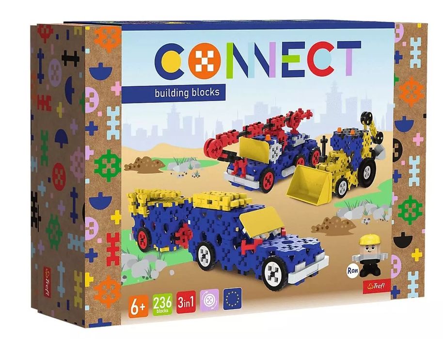 Klocki Connect - Pojazdy budowlane / SUV L TREFL. Trefl. Nowy Produkt