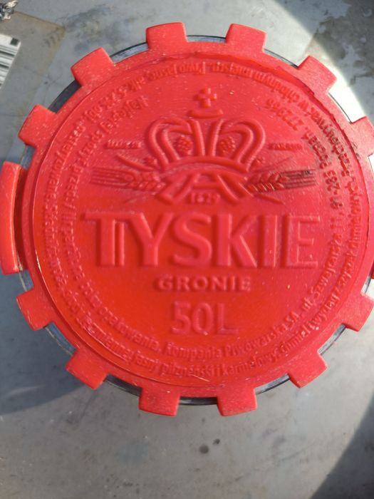 Beczka z piwem pełna Tyskie 50L keg