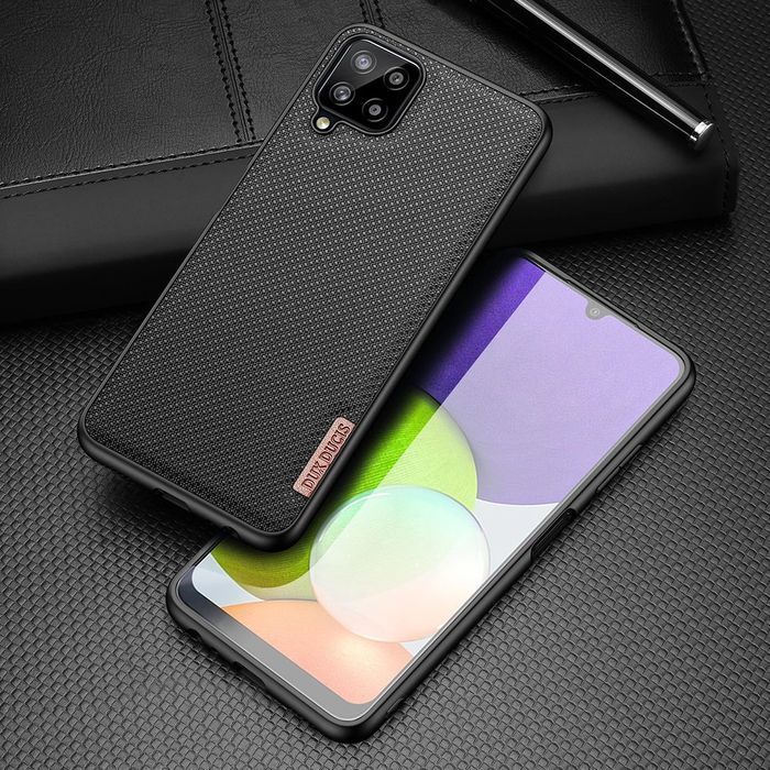 Dux Ducis Fino etui pokryte nylonowym materiałem Samsung Galaxy A22 4G