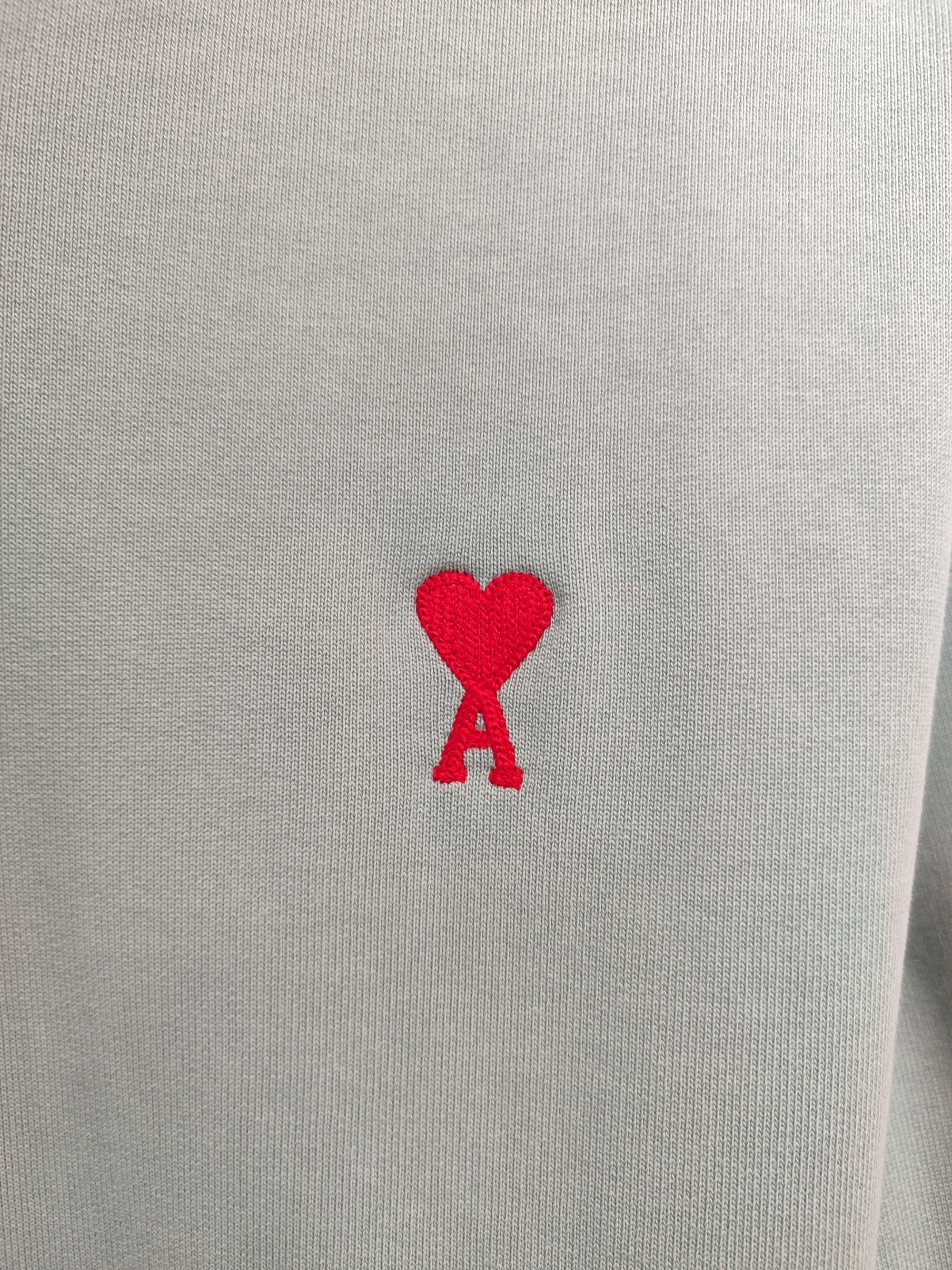 Худі AMI Paris Ami de Coeur Small Heart Logo Hoodie Mint
