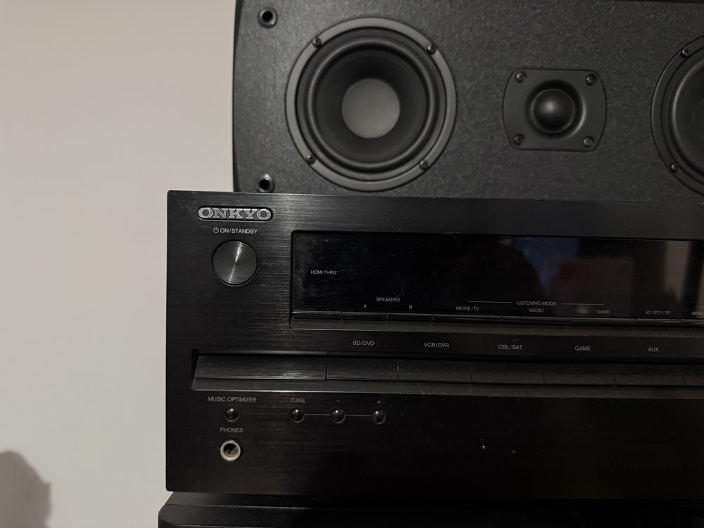 Amplituner Onkyo głośniki Maudio