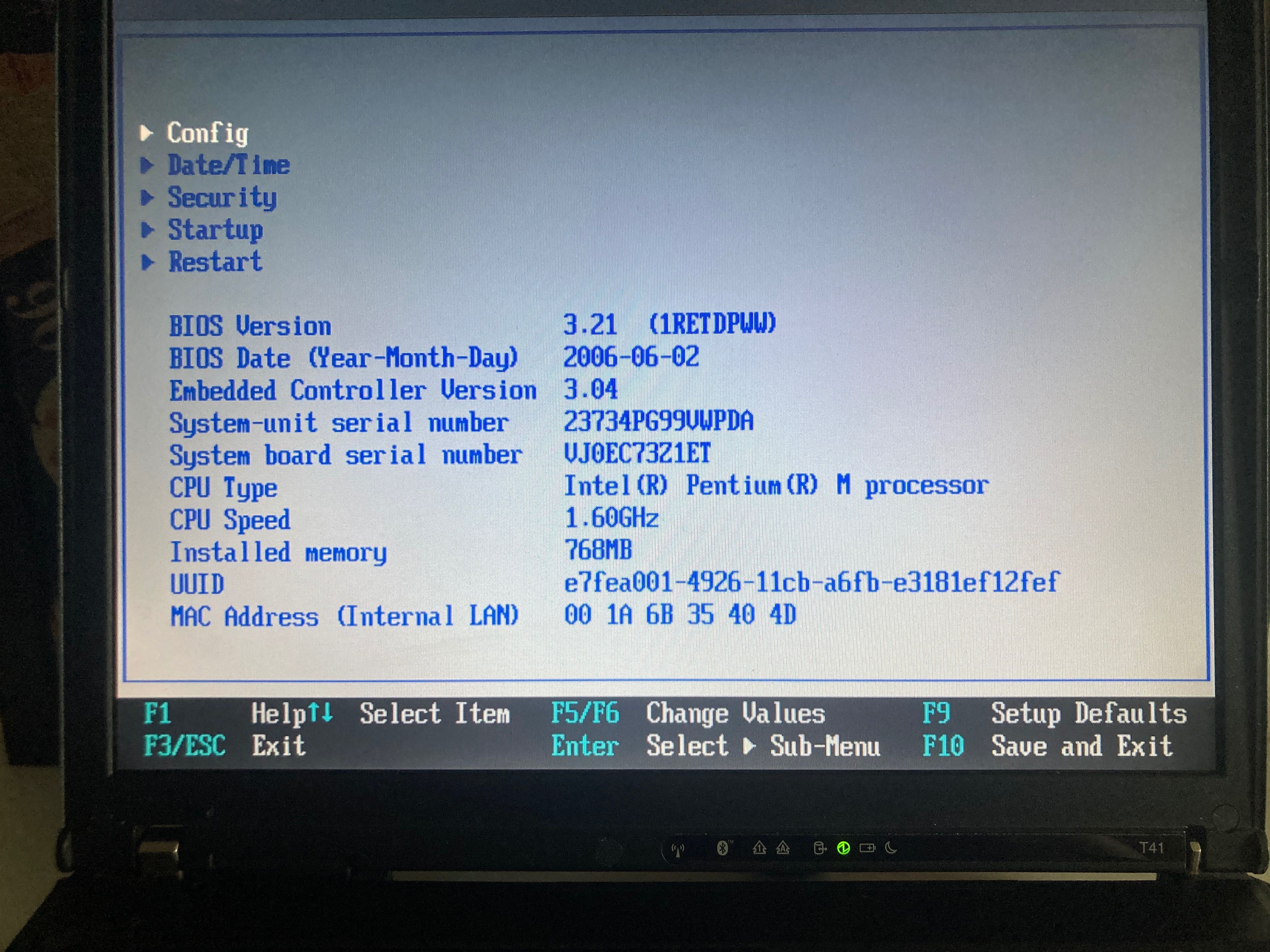 Thinkpad T41 sprawny