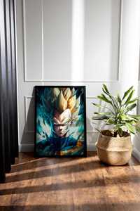 Plakat na Ścianę Obraz Dragon Ball Z Vegeta SSJ2 Anime 40x60 cm