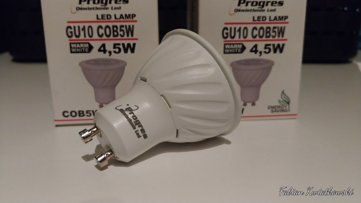 Żarówki LED GU10 COB5W 4,5W WarmWhite