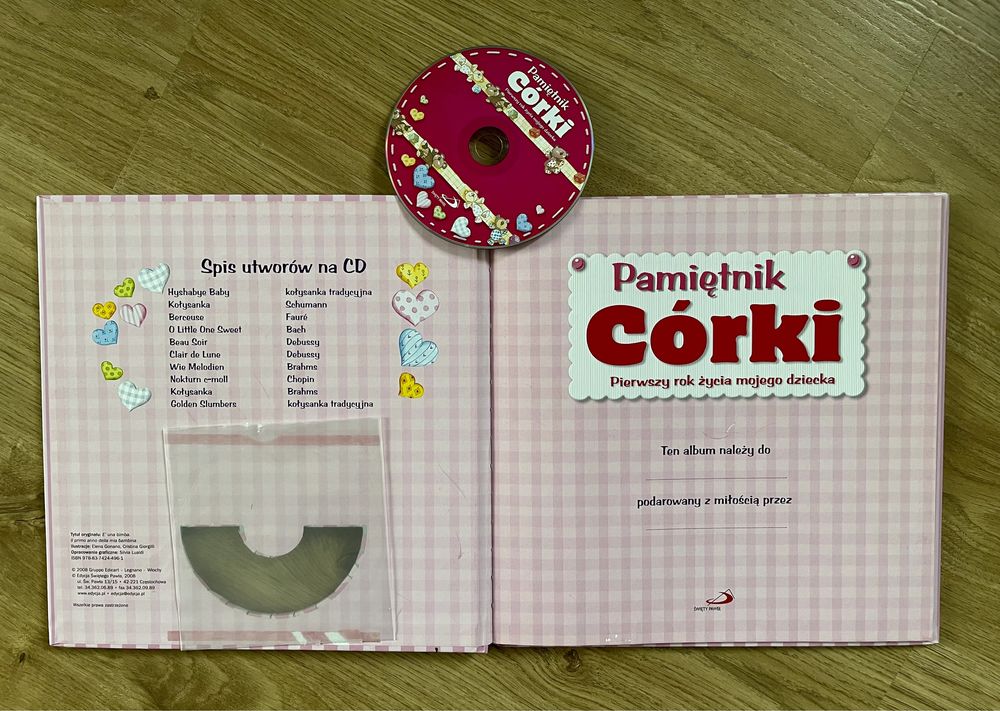 Pamiętnik Córki. Pierwszy rok życia mojego dziecka z płytą CD kołysank