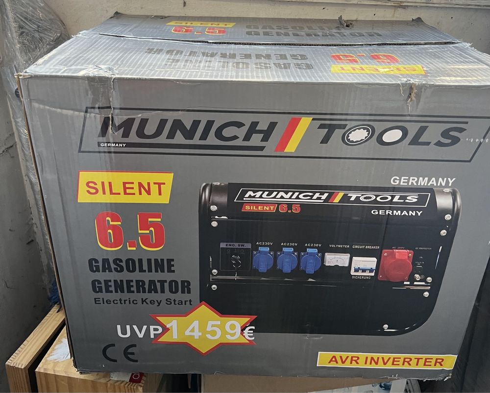 Бензиновий Генератор Munich Tools MT 6500 2,5 кВт