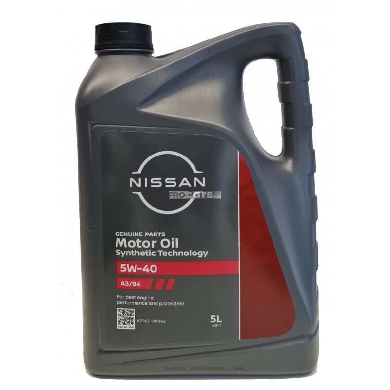 Моторное масло Nissan Motor Oil 5W40 5л