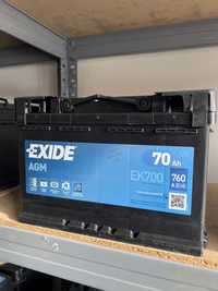 Akumulator 70Ah AGM EXIDE EK700 Centra CK700