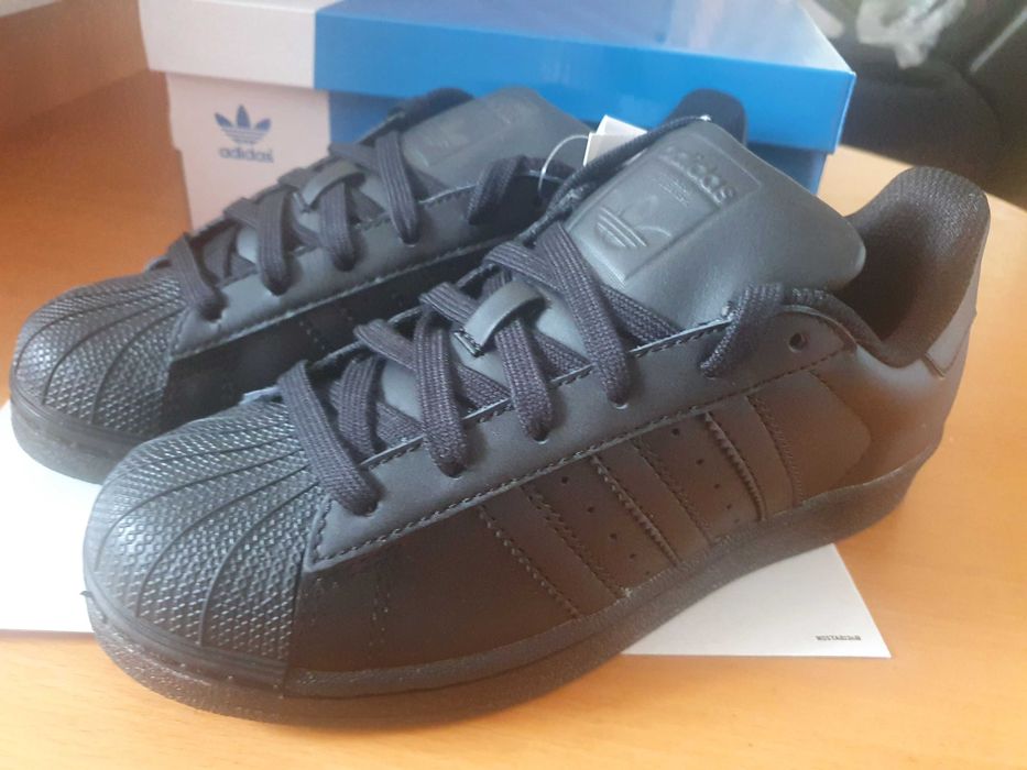 Buty sneakersy Adidas Superstar Foundation czarne skóra 38 EU 23,5 CM