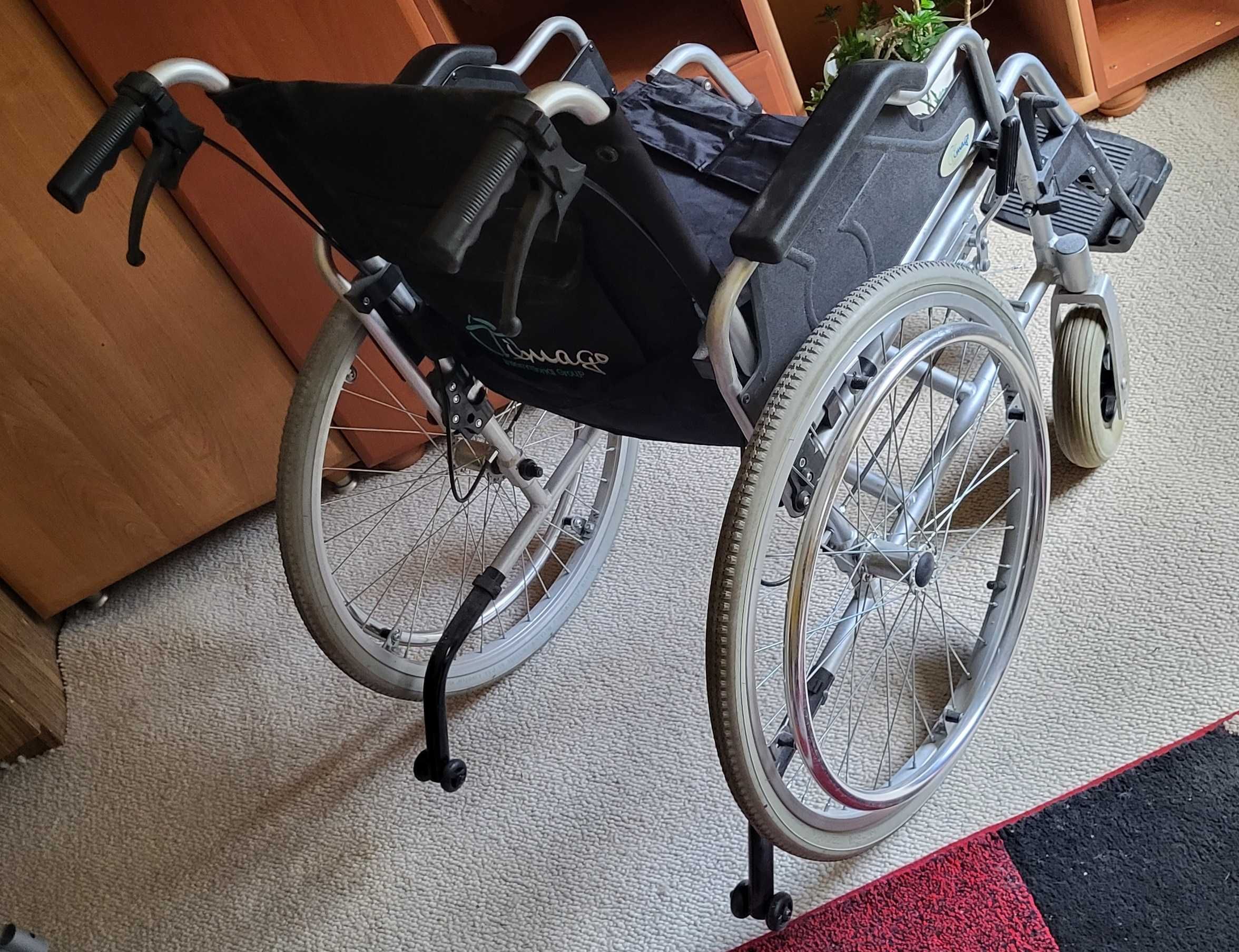 Wózek inwalidzki aluminiowy TIMAGO FS 908 LJQ siedzisko 46 cm