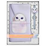 Zestaw Nimmy Big Eyed Pet 2.0 Rabbit 2w1 notatnik + długopis - fioleto