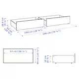 Ikea MALM szuflada pod łóżko ,komplet 2 szt - dostawa gratis