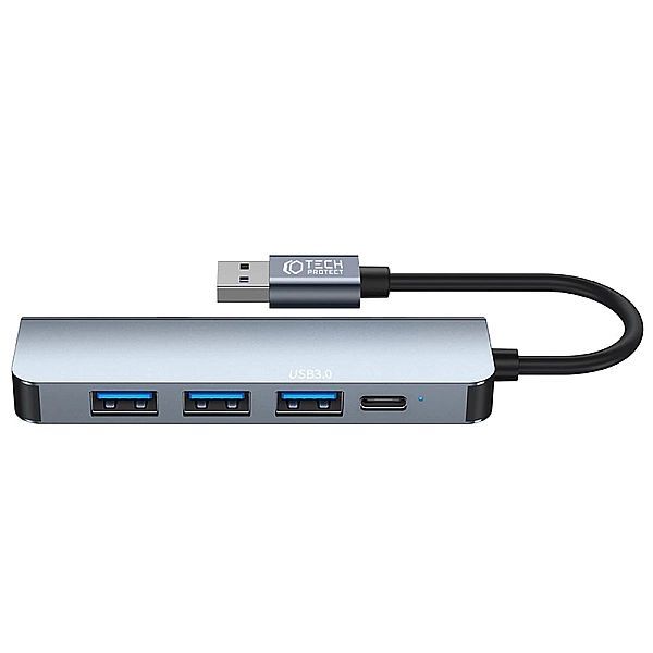 Tech-protect V0-hub Adapter 5in1 Grey