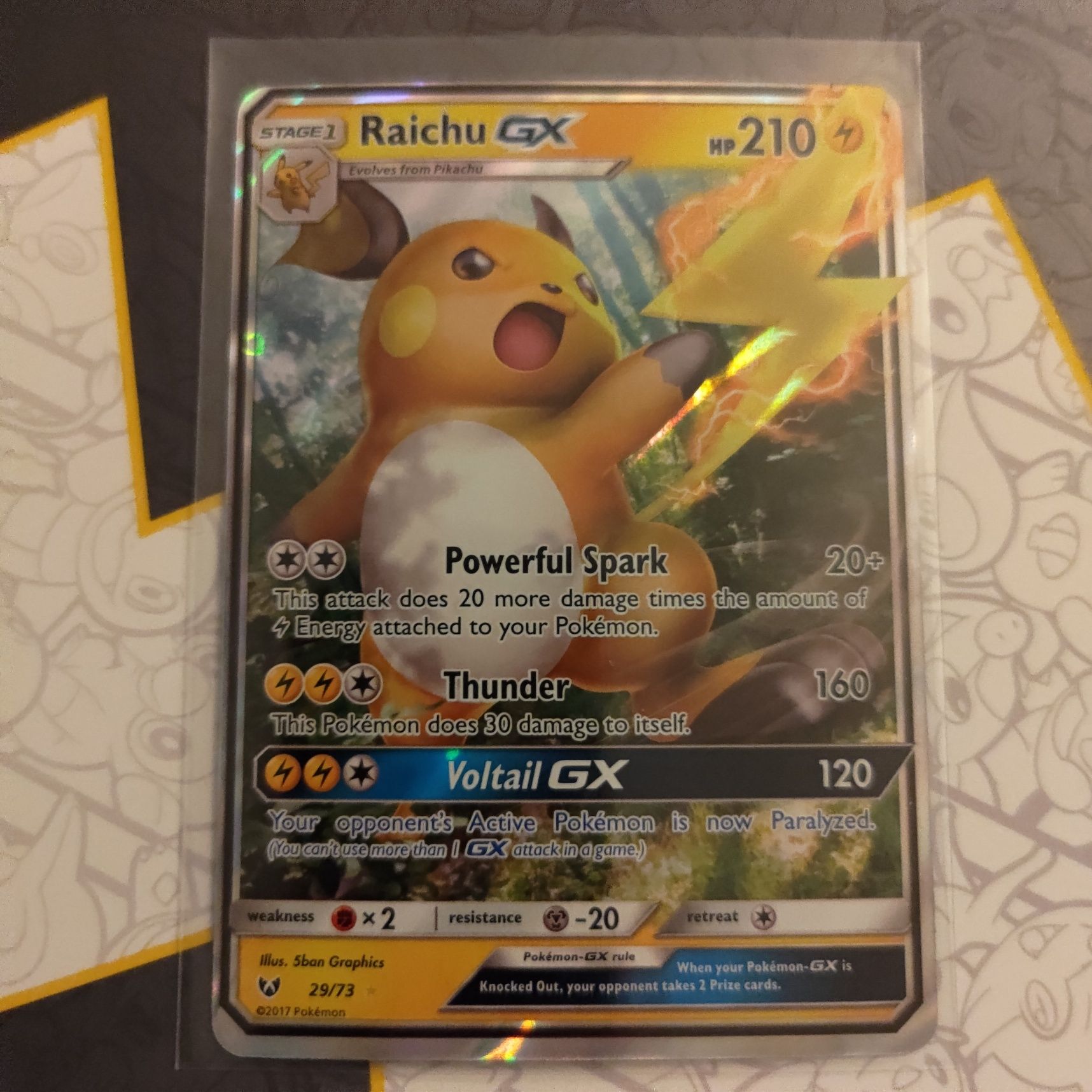 Pokemon tcg raichu gx