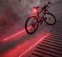 Luz traseira bicicleta com 6 funções (NOVO)