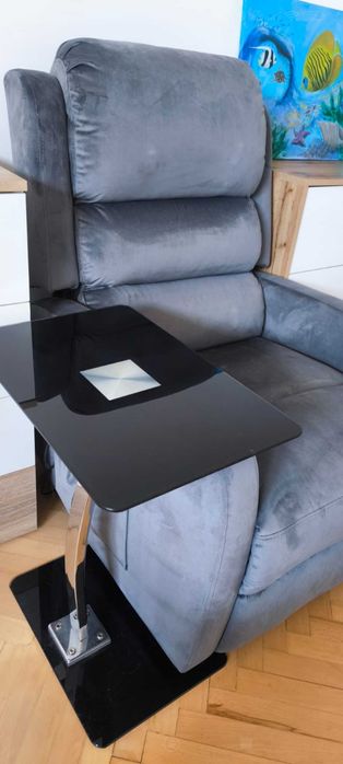 fotel velvet Pegaz M rozkładany z masażem na pilota