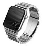 UNIQ Strova Stainless Stell Silver - pasek dla Apple Watch 42/44 mm