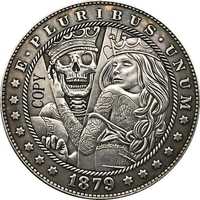 Сувенирная монета 1 Morgan Dollar 1879 СС («Моргановский доллар»)вид 3