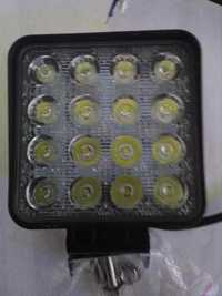 Farol led 48w 4800lm quadrado