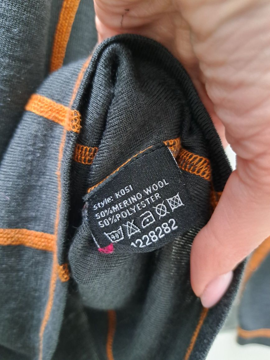 Björnkläder wełniana bluzka bluza zip 50% merino S M L