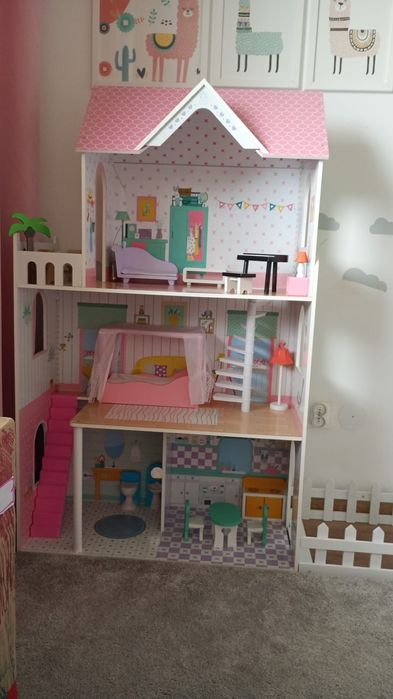 Domek dla lalek XXL oświetlenie LED jak nowy