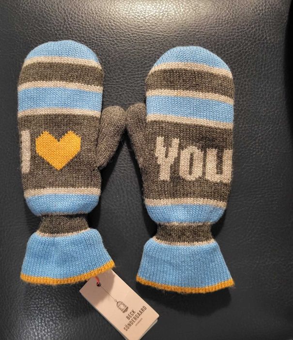 Rękawiczki jednopalcowe 30 % wełna Emerald Love Mittens