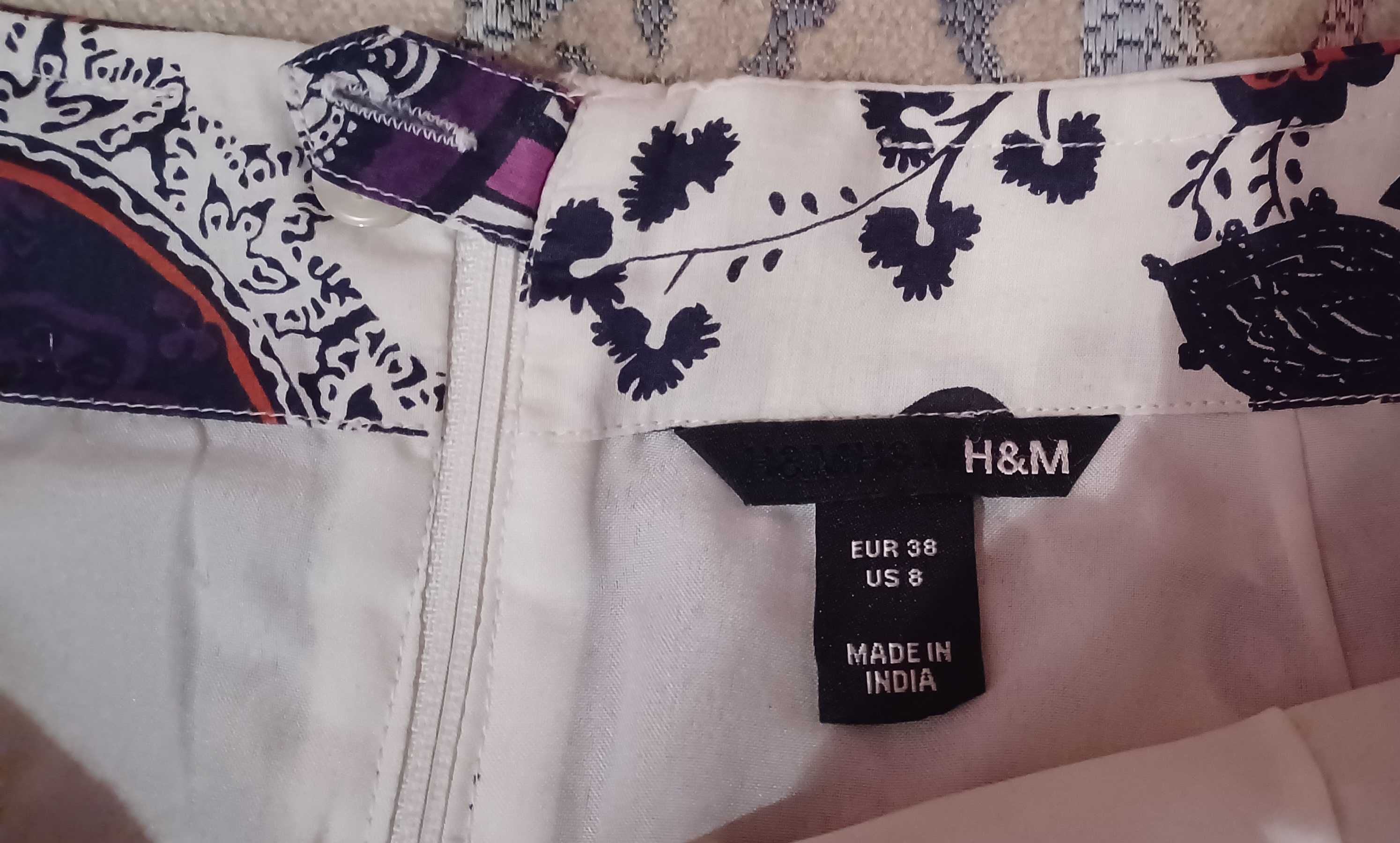 Spódnica rozkloszowana etno folk H&M 38 M