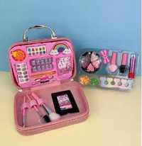 Дитячий набір косметики, набір манікюру для дівчинки у рожевій сумці