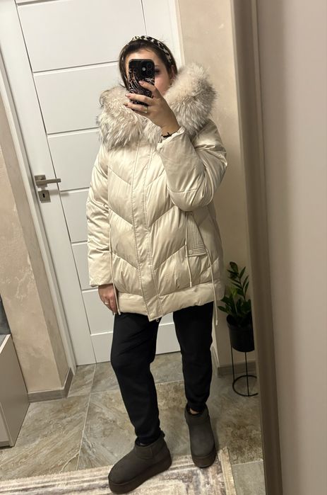 PRZEPIĘKNA KURTKA - kolor szampański