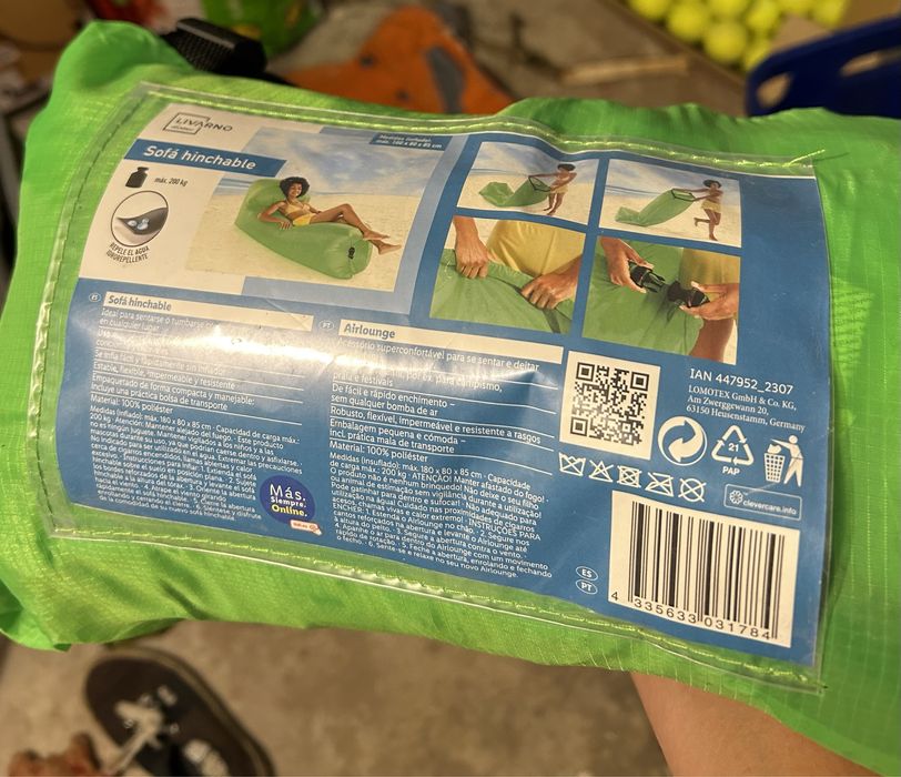 Sofas insuflaveis como novos para exterior