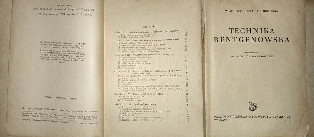 Technika rentgenowska Dmochowski + Aparaty rentgenowskie Dobrski
