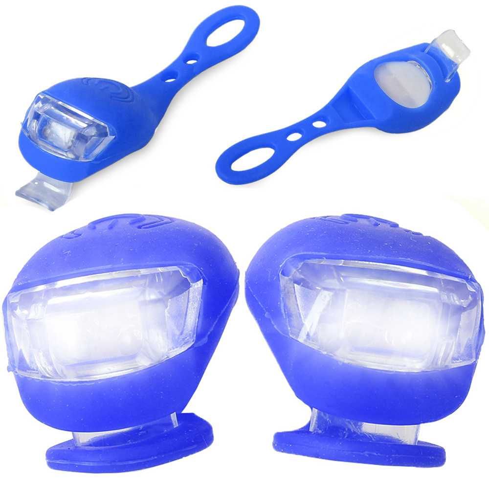 Oświetlenie rowerowe lampki 2 led przód rower 2szt wodoodporne