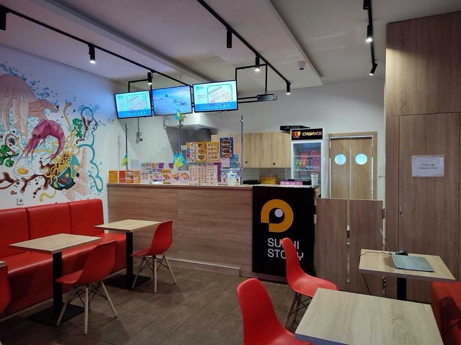 Продається працюючий  заклад суші, азійська кухня, піца